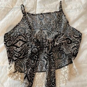 Open back bandana top